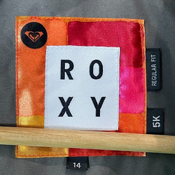 Roxy Girls Size 14 Ski Jacket With Hood Colorful Snow Coat - Picture 12 of 15